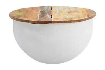 Willowdale Sofabord 60 cm Rundt - Brun/Hvit - Møbler - Bord - Sofabord & salongbord