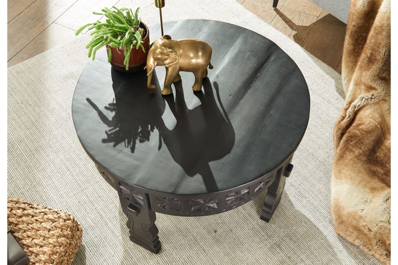 Willowdale Sofabord 60 cm Rundt - Svart - Møbler - Bord - Sofabord & salongbord