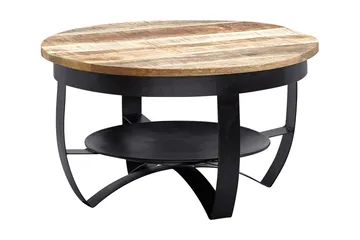 Willowdale Sofabord 60x34 cm med oppbevaring Rundt - Brun/Svart - Møbler - Bord - Sofabord & salongbord