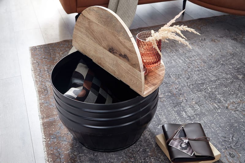 Willowdale Sofabord 60x41 cm Rundt - Brun/Svart - Møbler - Bord - Sofabord & salongbord