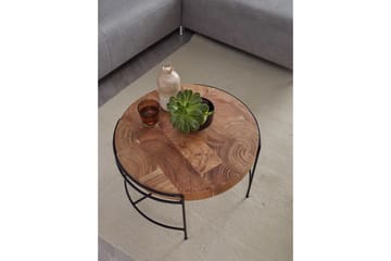 Willowdale Sofabord 62x40 cm Rundt - Brun / Svart - Møbler - Bord - Sofabord & salongbord