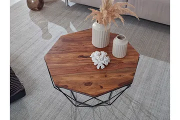 Willowdale Sofabord 66 cm Hexagon - Brun/Svart - Møbler - Bord - Sofabord & salongbord