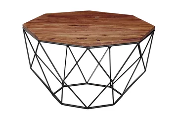 Willowdale Sofabord 66 cm Hexagon - Brun/Svart - Møbler - Bord - Sofabord & salongbord