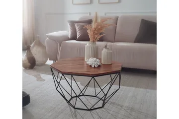 Willowdale Sofabord 66 cm Hexagon - Brun/Svart - Møbler - Bord - Sofabord & salongbord