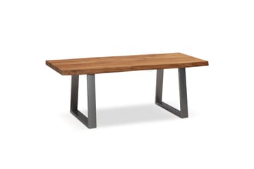 Sofabord Wohnling 120 cm heltre trekant rektangulær landstil Sølv, rette løpere - Sølv, rette løpere - Møbler - Bord - Sofabord & salongbord