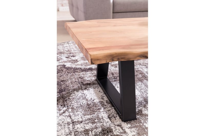 Sofabord Wohnling Gaya heltre Akasie trekantet kantutseende landlig stil - Møbler - Bord - Sofabord & salongbord