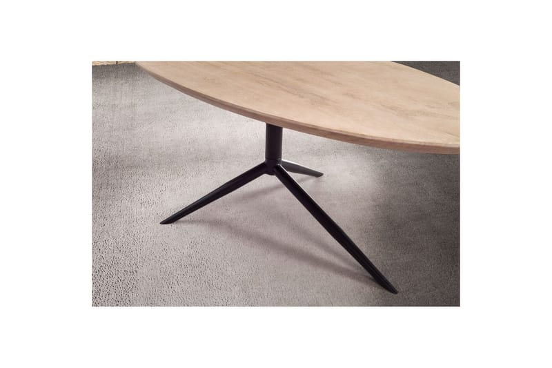 Sofabord Wohnling Heltre hvitvasket 86 cm oval moderne - Møbler - Bord - Sofabord & salongbord