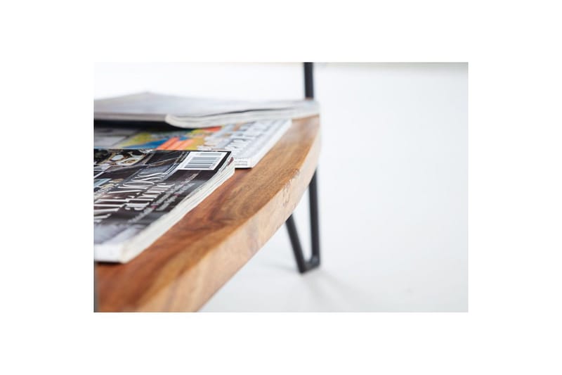 Sofabord Wohnling Heltre Rektangulær med Brett Landlig Stil Metallben - Møbler - Bord - Sofabord & salongbord