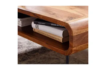 Sofabord Wohnling Heltre Rektangulær Runde Kanter Landlig Stil - Møbler - Bord - Sofabord & salongbord