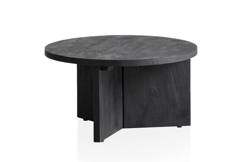 Sofabord Wohnling Heltre Rund 60 cm Klassisk Base Landlig Stil