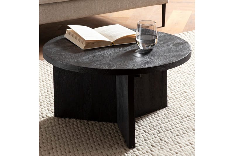 Sofabord Wohnling Heltre Rund 60 cm Klassisk Base Landlig Stil - Møbler - Bord - Sofabord & salongbord