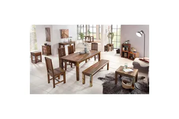 Sofabord Wohnling Kolkutta Resirkulert Massivt Tre Håndlaget Landlig Stil - Møbler - Bord - Sofabord & salongbord