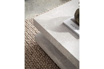 Sofabord Wohnling kvadrat 60 cm, steinoptikk stil, moderne utseende Beige - Beige - Møbler - Bord - Sofabord & salongbord