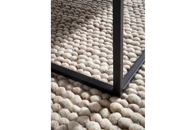 Sofabord Wohnling kvadrat 60 cm steinoptikk stil, klassisk metallramme, moderne utseende Svart marmor - Svart marmor - Møbler - Bord - Sofabord & salongbord