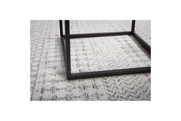 Sofabord Wohnling Kvadratisk glass 58 cm klassisk metallramme moderne - Møbler - Bord - Sofabord & salongbord