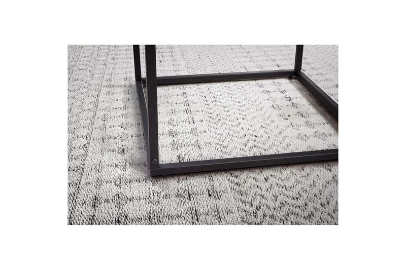 Sofabord Wohnling Kvadratisk glass 58 cm klassisk metallramme moderne - Møbler - Bord - Sofabord & salongbord