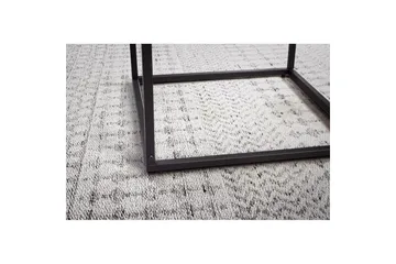 Sofabord Wohnling Kvadratisk glass 58 cm klassisk metallramme moderne - Møbler - Bord - Sofabord & salongbord