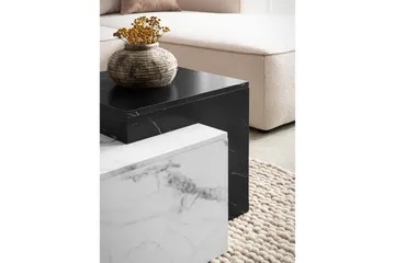 Sofabord Wohnling Marmorblokk Utseende Rektangulær Moderne - Møbler - Bord - Sofabord & salongbord