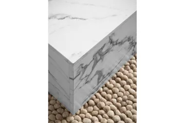 Sofabord Wohnling Marmorblokk Utseende Rektangulær Moderne - Møbler - Bord - Marmorbord