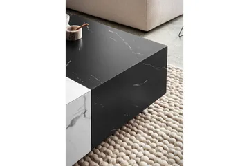 Sofabord Wohnling Marmorblokk Utseende Rektangulær Tobladet Moderne - Møbler - Bord - Marmorbord