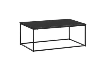 Sofabord Wohnling marmorstil, rektangulær elegant, moderne stil Svart, marmor svart - Svart, marmor svart - Møbler - Bord - Sofabord & salongbord