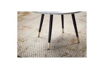 Sofabord Wohnling marmorutseende 60 cm rund, moderne stil Marmor Hvit - Marmor Hvit - Møbler - Bord - Sofabord & salongbord