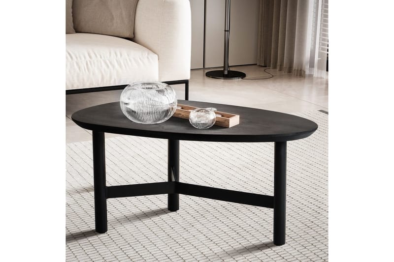 Sofabord Wohnling Massivt tre, nyreformet, 3-beins ramme, moderne - Møbler - Bord - Sofabord & salongbord