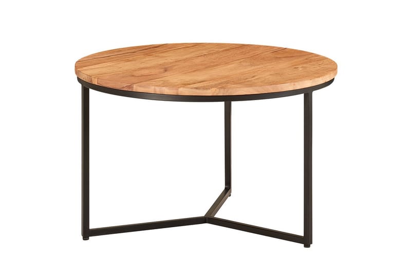 Sofabord Wohnling Massivt tre 60 cm rund moderne - Møbler - Bord - Sofabord & salongbord