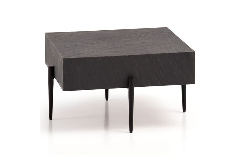 Sofabord Wohnling Massivt tre firkantet moderne steinutseende moderne