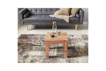 Sofabord Wohnling Massivt tre landlig stil klassisk håndlaget 45x45 cm, Akasie - 45x45 cm, Akasie - Møbler - Bord - Sofabord & salongbord