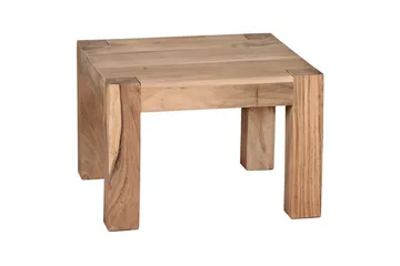 Sofabord Wohnling Massivt tre landlig stil klassisk håndlaget 60x60 cm, Akasie - 60x60 cm, Akasie - Møbler - Bord - Sofabord & salongbord