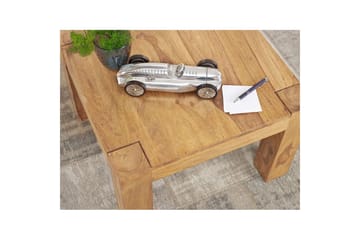 Sofabord Wohnling Massivt tre landlig stil klassisk håndlaget 60x60 cm, Akasie - 60x60 cm, Akasie - Møbler - Bord - Sofabord & salongbord