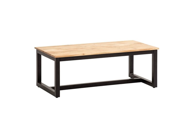 Sofabord Wohnling Massivt tre med industrielle metallben landlig stil - Møbler - Bord - Sofabord & salongbord