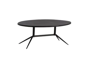 Sofabord Wohnling Massivt tre oval 90 cm moderne - Møbler - Bord - Sofabord & salongbord