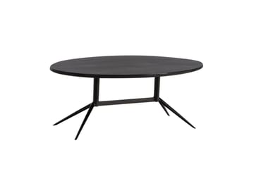 Sofabord Wohnling Massivt tre oval 90 cm moderne - Møbler - Bord - Sofabord & salongbord