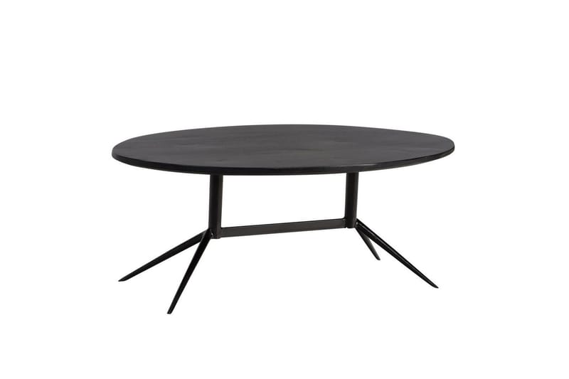Sofabord Wohnling Massivt tre oval 90 cm moderne - Møbler - Bord - Sofabord & salongbord