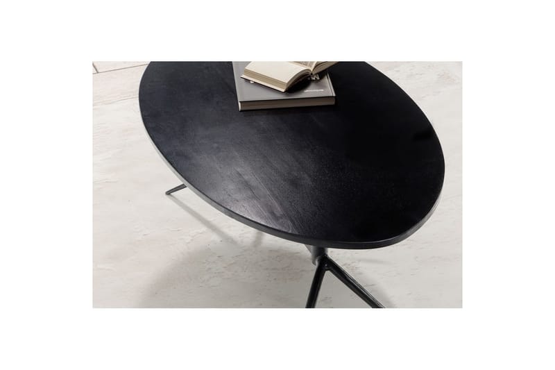 Sofabord Wohnling Massivt tre oval 90 cm moderne - Møbler - Bord - Sofabord & salongbord