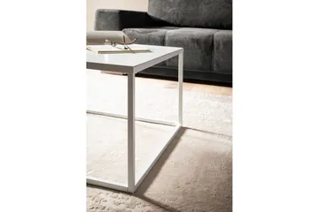 Sofabord Wohnling metall kvadratisk, moderne stil Hvit - Hvit - Møbler - Bord - Sofabord & salongbord