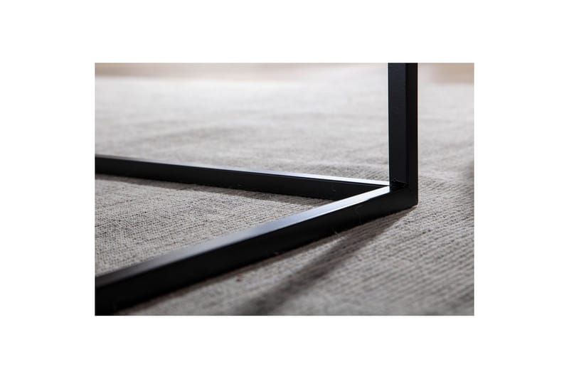 Sofabord Wohnling metall kvadratisk, moderne stil Svart - Svart - Møbler - Bord - Sofabord & salongbord