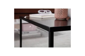 Sofabord Wohnling metall kvadratisk, moderne stil Svart - Svart - Møbler - Bord - Sofabord & salongbord