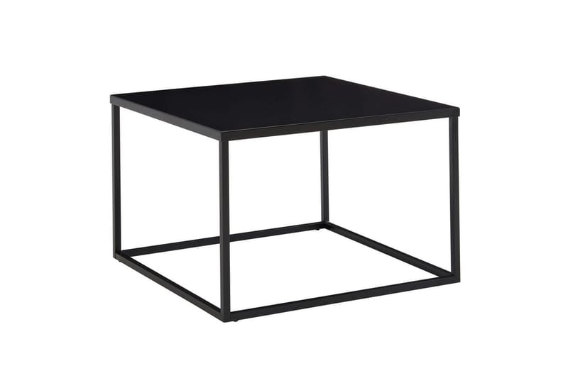 Sofabord Wohnling metall kvadratisk, moderne stil Svart - Svart - Møbler - Bord - Sofabord & salongbord