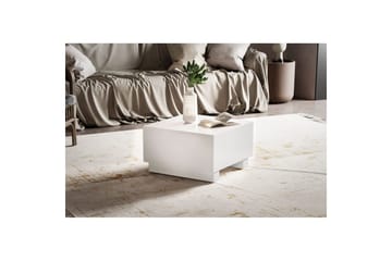 Sofabord Wohnling MONOBLOC moderne look, 60x60x35 cm, løperben Hvit - Hvit - Møbler - Bord - Sofabord & salongbord