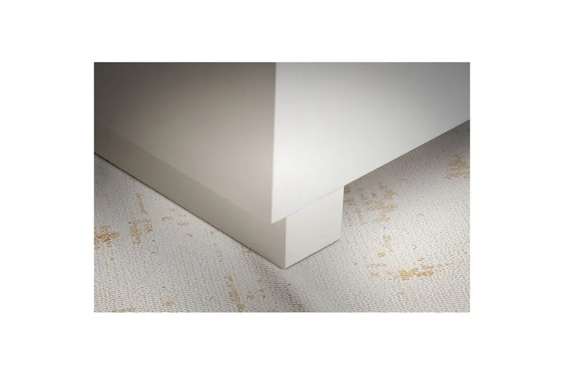 Sofabord Wohnling MONOBLOC moderne look, 60x60x35 cm, løperben Hvit - Hvit - Møbler - Bord - Sofabord & salongbord