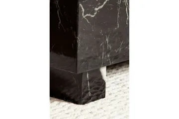 Sofabord Wohnling MONOBLOC moderne look, 60x60x35 cm, løperben Svart marmor - Svart marmor - Møbler - Bord - Sofabord & salongbord