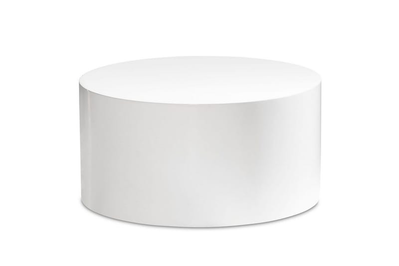 Sofabord Wohnling MONOBLOC rund 60 cm, moderne stil Hvit - Hvit - Møbler - Bord - Sofabord & salongbord
