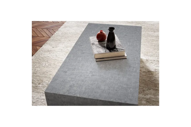 Sofabord Wohnling Monoblokk betongutseende grå moderne - Møbler - Bord - Sofabord & salongbord