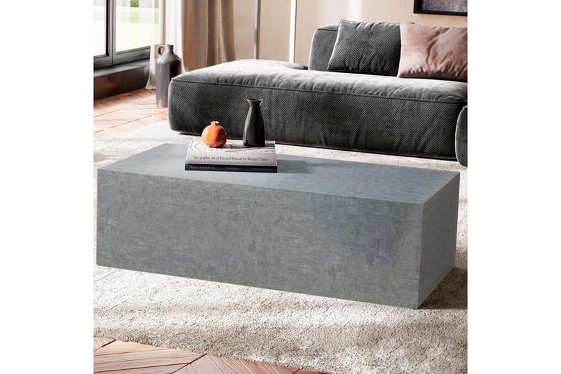 Sofabord Wohnling Monoblokk betongutseende grå moderne - Møbler - Bord - Sofabord & salongbord