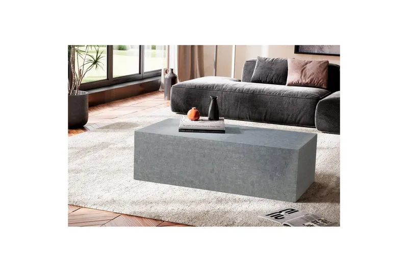 Sofabord Wohnling Monoblokk betongutseende grå moderne - Møbler - Bord - Sofabord & salongbord