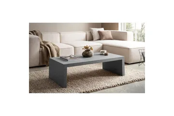 Sofabord Wohnling rektangulær 110 cm, steinoptikk, moderne utseende Grå - Grå - Møbler - Bord - Sofabord & salongbord