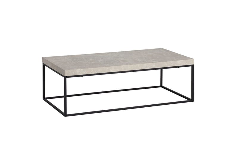 Sofabord Wohnling rektangulær 120 cm, steinoptikk, moderne utseende Beige, Beige